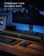 Saiyin 24" Sound Bar, Center-Channel Surround Soundbar System for Smart TV | Detachable Design, Supports TV-ARC/Optical, AUX/Bluetooth 5.3 Input, Compatible with Fire TV Remote, Wall-mountable - Image 6