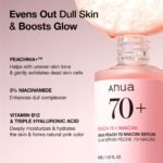 Anua Peach 70 Niacinamide Serum, Daily Glow Serum For Face, Skin Tone & Dullness Care with Vitamin B12, Lightweight, Hydrating For Glass Skin Effect, Korean Skin Care, 1.01 fl.oz - Image 5