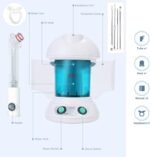 DYB Portable Facial Steamer, Nano Ionic Face Steamer with 360°Rotatable Sprayer,Mini Facial Steamer for Salon and Spa,1 Piece Headband and 4 Pieces Steel Skin Kits. - Image 7