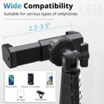 UBeesize 62" Phone Tripod & Selfie Stick with Wireless Remote and Phone Holder, Compatible with iPhone and Android for Selfies, Video Recording, and Live Streaming(Black) - Image 4
