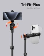 VIMOSE 66" Phone Tripod, Tripod for iPhone with Remote & Phone Stand | Extendable Cell Phone Tripod for Video Recording, Ultimate Tripod & Monopod Accessories for iPhone/Android, ANTHRACITE - Image 7