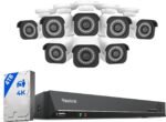 REOLINK 16CH 4K Security Bullet Camera System with 4TB HDD RLK16-800B8 | 8pcs H.265 PoE IP Cameras Wired with Person Vehicle Detection, 8MP/4K 16CH NVR with 4TB HDD for 24-7 Recording - Image 2