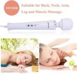 YEVIOR Wired Powerful Handheld Massager with Strong Vibration for Women | 10 Pulse Settings Strong Vibration Personal Total Body Therapy Massager for Sports Recovery, Muscle Aches, Body Pain (White) - Image 6