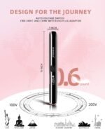 DORISILK 500 Degree High Temp Professional Hair Straightener，30s Fast Heating Ceramic Flat Iron ，2 in 1 Hair Straightener and Curler，Plasma Flat Iron Get Frizz-Free ，Dual Voltage for Travel Using - Image 8