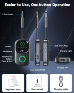 LED Display 2 in 1 Bluetooth 6.0 Transmitter Receiver 3.5mm AUX Jack RCA Wireless Audio Adapter Dongle for Airpods Headphones TV Airplane Flight Car Speaker Home Stereo, Dual Pairing & Handsfree Call - Image 10