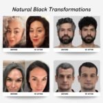 Polar Hair Dye Shampoo | Jet Black Hair Dye Color Shampoo for Gray Coverage | Hair color shampoo for gray hair coverage; jet black shampoo hair dye, vegan, ammonia-free, easy 10-minute use, 6.76 fl oz - Image 4