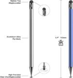Bopomofo Stylus(5 Pcs),2-in-1 Stylus Pen for Touchscreen,Stylus Pen | Metal Barrel,Suitable for Apple(iPhone/ipad)/Nintendo Switch/Samsung/Google/Microsoft/Android Tablets Touch Screen Devices - Image 3