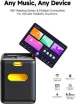 Ikarao Smart Karaoke Machine for Adults - with Lyrics Display, 32GB Karaoke Tablet, 2 Wireless Mics, Professional Karaoke System, 300W Peak Power, 4 DJ Lights, Karaoke Speaker for Any Occasion - Image 7