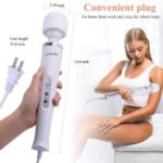 YEVIOR Wired Powerful Handheld Massager with Strong Vibration for Women | 10 Pulse Settings Strong Vibration Personal Total Body Therapy Massager for Sports Recovery, Muscle Aches, Body Pain (White) - Image 3