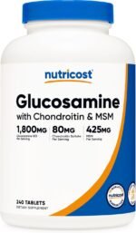 Nutricost Glucosamine 1800mg with Chondroitin & MSM, 240 Tablets, GMO-Free | 120 Servings, Gluten Free - Image 2