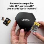 Lexar Professional Multi-Card 3-in-1 USB 3.1 Reader, Supports SD, microSD and CF Cards (LRW500URBNA) | USB-C and USB-a Cables Included, Up to 312MB per S, Up to 160MB per S - Image 5