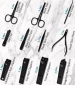 MINKINH Manicure Set Professional Nail Clipper Kit-26 Pieces, Brown | Stainless Steel Manicure Kit, Nail Care Tools with Travel Case for Men & Women, Hand & Foot Care, Gift for Family & Friends - Image 7