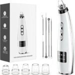 Blackhead Remover Vacuum, Facial Pore Cleaner, 5 Suction Levels, 5 Probes | USB Rechargeable Pore Cleaner, Electric Comedone Whitehead Extractor Tools, 4 Stainless Steel Tools - Image 2