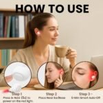2026 Upgraded 650nm Red Light Therapy for Ears & Nose, Hands-Free LED Ear & Sinus Wellness Device, Lightweight & Portable for Home, Work & Travel, White - Image 8