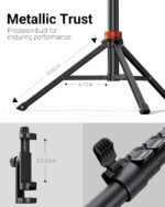 VIMOSE 66" Phone Tripod, Tripod for iPhone with Remote & Phone Stand | Extendable Cell Phone Tripod for Video Recording, Ultimate Tripod & Monopod Accessories for iPhone/Android, ANTHRACITE - Image 3