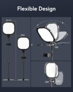 Zoom Lighting for Computer, Adjustable Desk Lighting for Video Calls, 30 Light Modes Video Conference Light, Desk Ring Light with Stand for Webcam, Meetings, Live Stream, Home Office. CRI 97.8 - Image 5