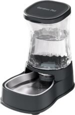 Gardner Pet Automatic Dog Water Dispenser Gravity Stainless Steel Water Waterer Feeder, 100% BPA-Free Large Capacity Water Feeding Bowls for Medium & Large-Sized Dogs Cats Other Pets -(1 Gallon) - Image 2