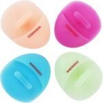Super Soft Silicone Face Cleanser and Massager Brush Manual Facial Brush | INNERNEED Short Bristles Exfoliating Cleansing Handheld Mat Scrubber for Sensitive, Delicate, Dry Skin (Pack of 4) - Image 2