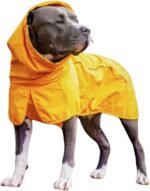 Spark Paws Dog Raincoat, Waterproof Windproof Rain Jacket, for Small Medium Large Extra Large Dogs, Reflective Breathable Full-Body Coverage Dry Suit - Mustard Yellow - 3XL - Image 2