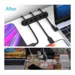 INCHOR Cord Organizer for Desk, Cable Organizer Cable Clips Holder Black - Image 3