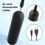Kverg Handheld Electric Back Massager - Mini Waterproof&Rechargeable Handheld Deep Tissue Neck Black - Image 3