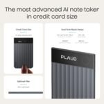 Plaud Note Pro AI Voice Recorder Transcribe & Summarize for Meetings Calls | AI Note Taker for Professionals & Teams, Productivity, 112 Languages, Ultra-Slim, InstantView Display, Case Included, Black - Image 9