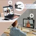 Video Conference Lighting Kit, Ring Light for Monitor Clip On | for Remote Working, Distance Learning,Zoom Calls, Self Broadcasting and Live Streaming, Computer Laptop Video Conferencing - Image 5