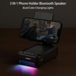 Gifts for Men Him, Cell Phone Stand with Bluetooth Speaker&Led Color Changing Light, Unique Gifts for Women Dad Her Husband, Cool Tech Gadget Wireless Speaker, Birthday Gifts for Men, Ideal Gifts - Image 3