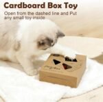 Interactive Cat Toys -Migibox for Indoor Bored Cats, Automatic Pop Out Feathers from 7 Holes Randomly, Motion Activated, USB Rechargeable (Purple Skin) - Image 5