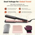 HITTIONA 1.75” Wide Ceramic Hair Straightener for Long Hair, Fast Styling | Infrared Ionic Flat Iron With Sonic Vibration Anti-Frizz Styling, 5s Fast Heat-Up For Leave Silky Smooth Look - Image 9