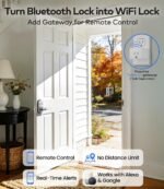 TEEHO TE019 Smart Keypad Door Lock with Handle for Front Door, Satin Nickel | App & Keyless Entry, Great for Rentals, ANSI Grade 3 Security, IP55 Weatherproof, Auto-Lock,Low Power Alerts, Easy Install - Image 6