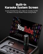 Ikarao Smart Karaoke Machine for Adults - with Lyrics Display, 32GB Karaoke Tablet, 2 Wireless Mics, Professional Karaoke System, 300W Peak Power, 4 DJ Lights, Karaoke Speaker for Any Occasion - Image 4