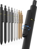 Hiacry 8 Pcs Gel Pens - 0.7mm Fine Point Smooth Writing Black Ink, Quick-Dry Long Lasting Fidget Pens, School & Office Supplies for Men Women（Classic-Black Ink） - Image 2