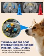 Dog Agility Course Backyard Set, Dog Agility Hurdle Cone Set with Height Adjustable Crossbar for Rehabilitation & Beginners, Dog Agility Equipment for Dog Obstacle Course - 12 Inch - Image 5