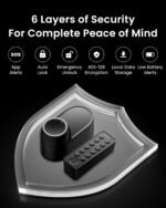 Smart Lock Ultra with Keypad,Fingerprint Door Lock, App Remote Control, Built-in WiFi Keypad Deadbolt, Auto Unlock, Waterproof&Easy Install, Supports Alexa and Google - Image 8