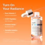 DearKlairs Vitamin C Serum – Korean Brightening Daily Serum for Even Skin Tone & Dark Spot Care, EGF Peptides, 5% Pure Vitamin C & Niacinamide, Sensitive Skin-Friendly, 1.18 Fl Oz - Image 4