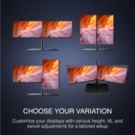 Packard Bell airFrame Dual Monitor Workstation – Two 21.5" Full HD Screens, VESA Mount, 1920x1080, 75Hz, Tilt Adjustable, HDMI/VGA, Slim Bezel – Ideal for Home, Office, Productivity & Light Gaming - Image 5
