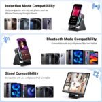 Induction Speaker with Phone Stand 5 in 1 Wireless Bluetooth Audio Black | Phone Speakers Amplifie For iPhone and Android Rechargeable Colorful Light. Birthday Gift for Men Women and Teens - Image 9