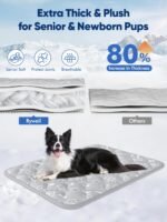 Dog Cooling Mat 2.0, Elegant Grey, 44"*32" Thick & Durable Cooling Mat for Extra Large Dogs, Extended Cooling with Waterproof & Color-Changing Arc-Chill Fiber (Q-Max>0.5), Ideal for Summer - Image 6