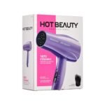Hot Beauty 1875 Ceramic Hair Dryer, Powerful Fast Drying, Multi-Setting with Comb Attachment, Additional Detangler Included, Slide Bar Switch, Compact for Home & Travel (Purple) - Image 6