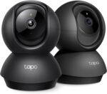 Tapo 2K Pan Tilt Security Camera for Baby Monitor, Dog Camera,C211(2-Pack) | Motion Detection, 2-Way Audio Siren, Night Vision, Cloud &SD Card Storage, Works with Alexa & Google Home, Black - Image 2