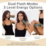 Ice Cooling IPL Home Use Hair Removal Device, Laser Hair Removal Machine Painless Epilator for Women Men, 3 Energy Levels & 2 Modes, Face Body Use with Razor & Glasses - Image 6