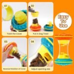 BoYoYo Interactive Dog Toys, Dog Puzzle Toys for Smart, Dog Enrichment Toy to Keep Them Busy, Treat Dispensing Toy Slow Puzzles Feeder, Yellow - Image 8