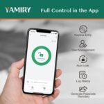 Smart Door Handle Lock with Keypad: Yamiry Fingerprint Smart Knob - Keyless Entry Digital Lock for Front Door - Deadbolt with APP - Generate Passcode Remotely - DIY Installation - Image 5