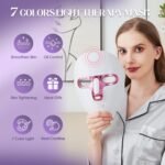 Red Light Therapy for Face, LED Face Mask Light Therapy Adjustable Brightness with 7 Color Led, Cordless & Rechargeable, Red Light Mask for Anti-Aging, Skin Brightening and Rejuvenation - Image 4