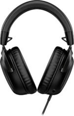 HyperX Cloud III – Wired Gaming Headset, PC, PS5, Xbox Series X|S, Angled 53mm Drivers, Spatial Audio, Memory Foam, Durable Frame, Ultra-Clear 10mm Mic, USB-C, USB-A, 3.5mm – Black - Image 3