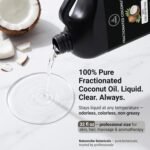 Naturevibe Botanicals Fractionated Coconut Oil 32 Ounces | 100% Pure and Natural | Great for Skin Care and Hair Care - Image 3