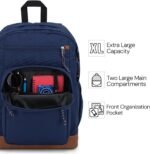 JanSport Cool Backpack, with 15-inch Laptop Sleeve - Large Computer Bag Rucksack with 2 Compartments, Ergonomic Straps, Black - Image 5
