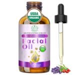 Organic Face Oil for Women, Facial Oil With Rosehip & Vitamin E | USDA Cold Pressed Anti-Aging Face Oil With Frankincense, Pomegranate For Dry Skin, Moisturizing &Brightening, Gua Sha Massage - Image 2