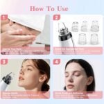 Blackhead Remover Vacuum, Facial Pore Cleaner, 5 Suction Levels, 5 Probes | USB Rechargeable Pore Cleaner, Electric Comedone Whitehead Extractor Tools, 4 Stainless Steel Tools - Image 5